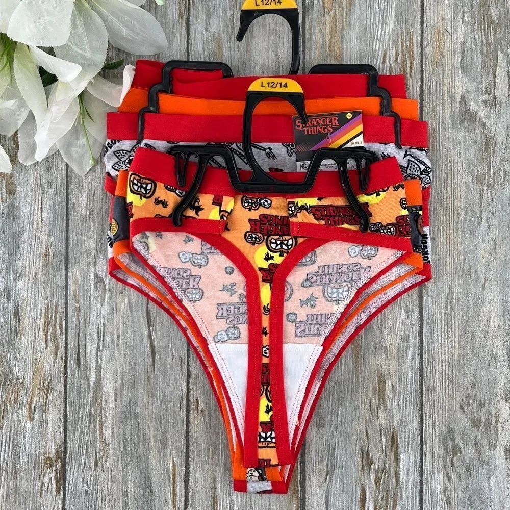 Stranger Things Halloween Thong Panties Underwear 2, 3-Packs Size L